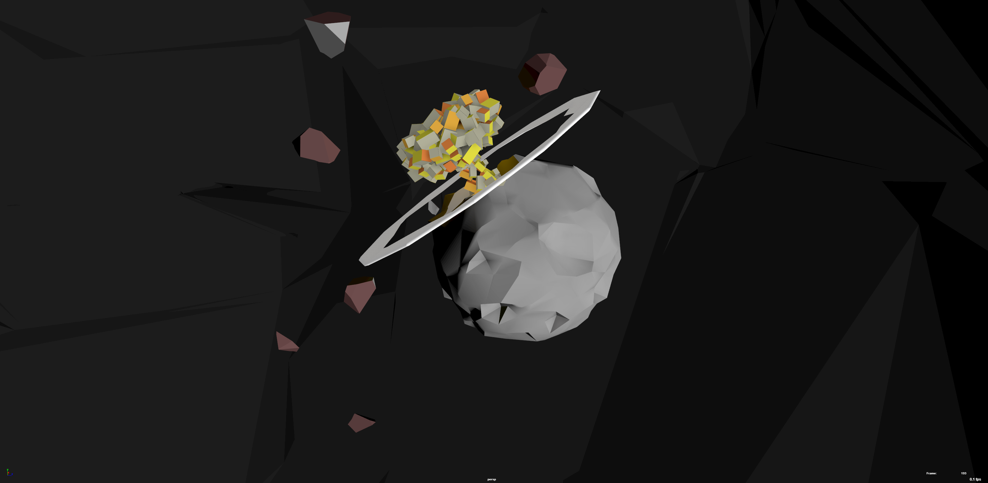 Chain Reaction: Planet Fracture and Mushroom Cloud WIP